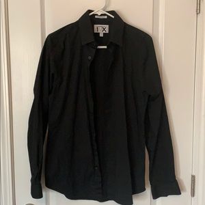 Men’s express black button down